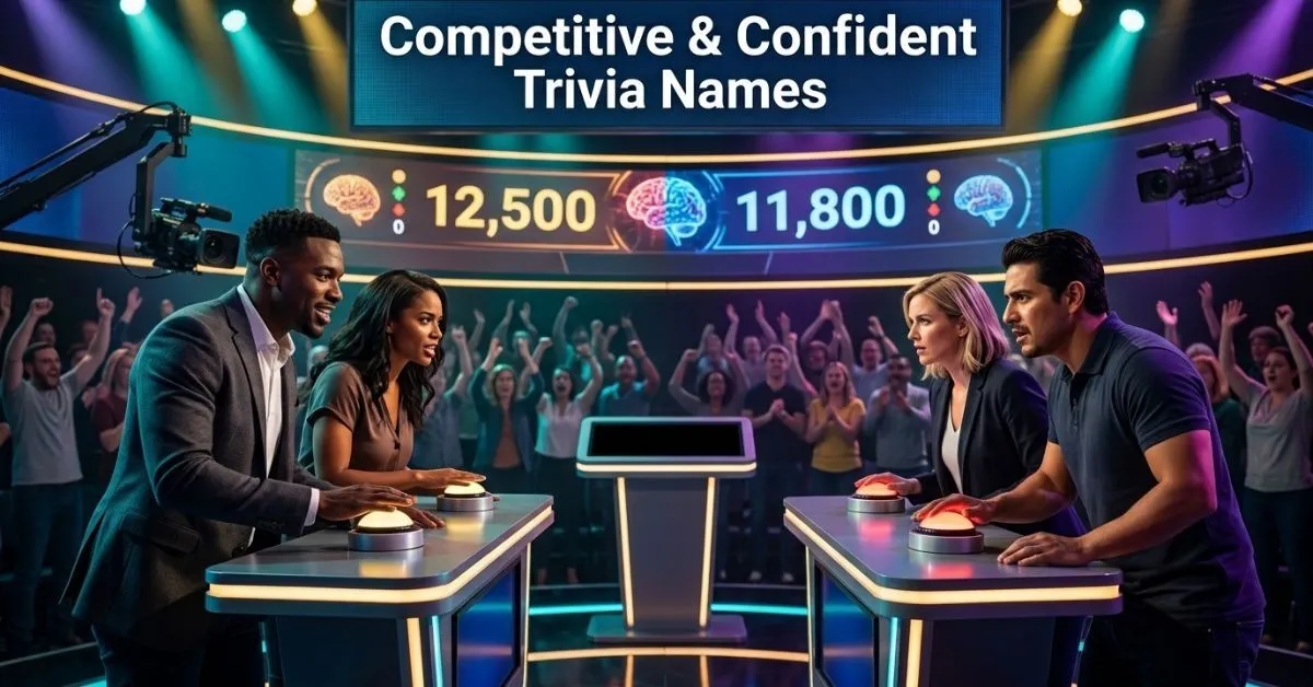 Competitive & Confident Trivia Names