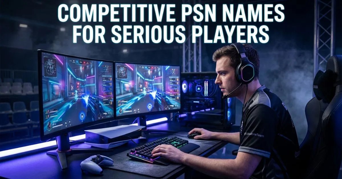 Competitive PSN Names For Serious Players