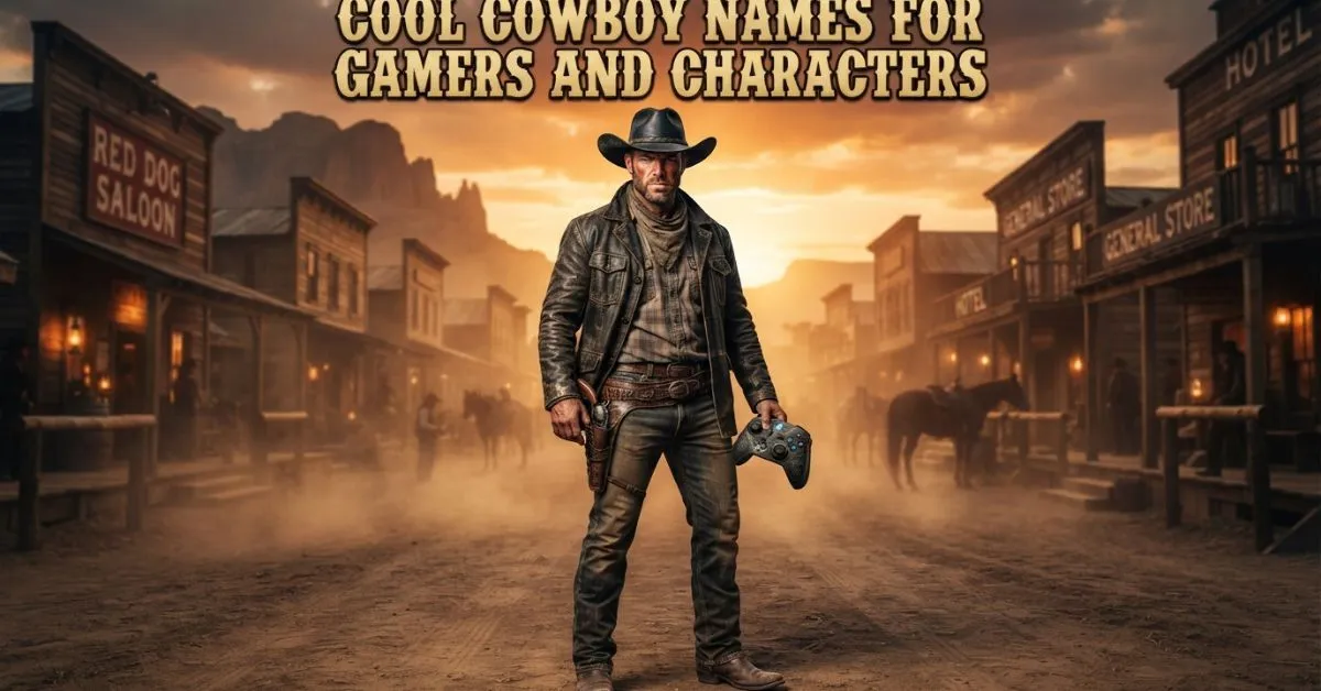 Cool Cowboy Names For Gamers and Characters