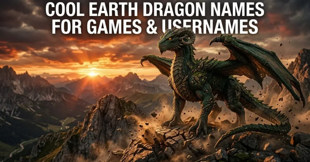 Cool Earth Dragon Names For Games & Usernames