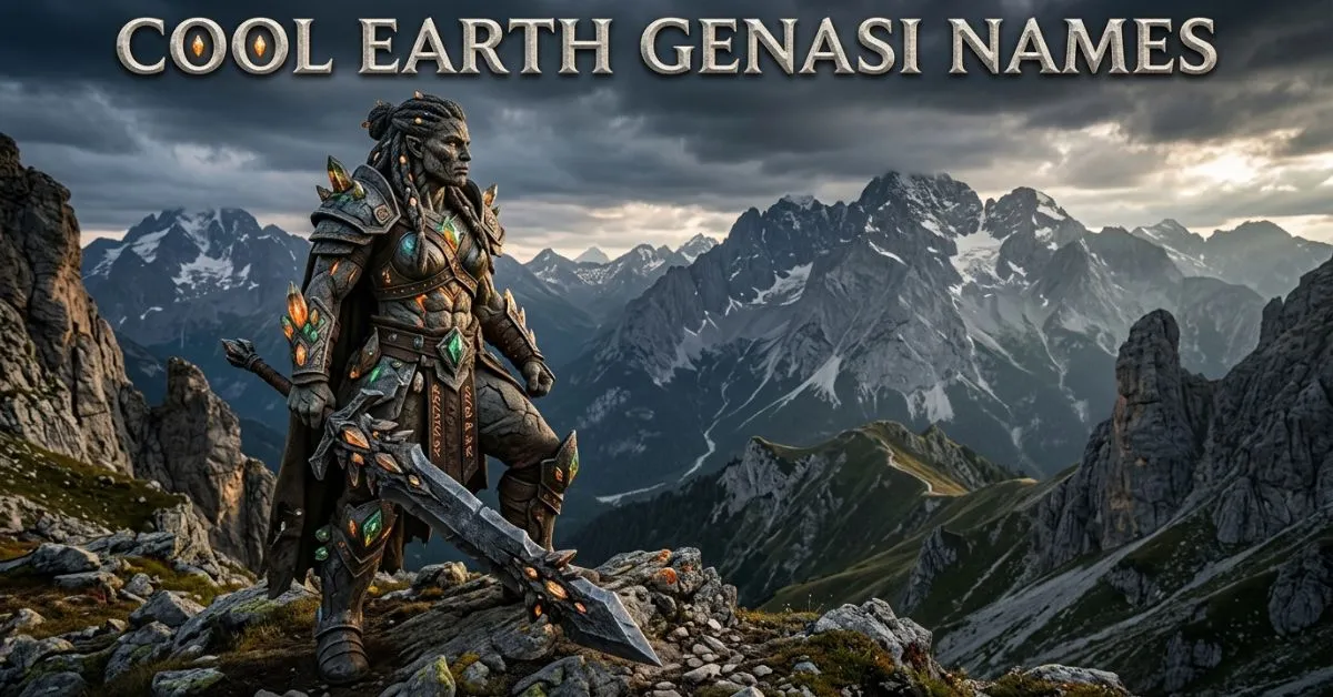 Cool Earth Genasi Names