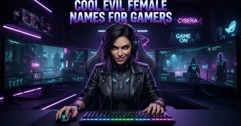 Cool Evil Female Names For Gamers