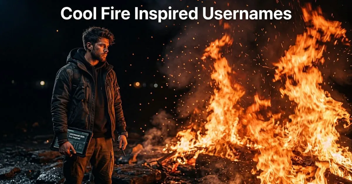 Cool Fire Inspired Usernames