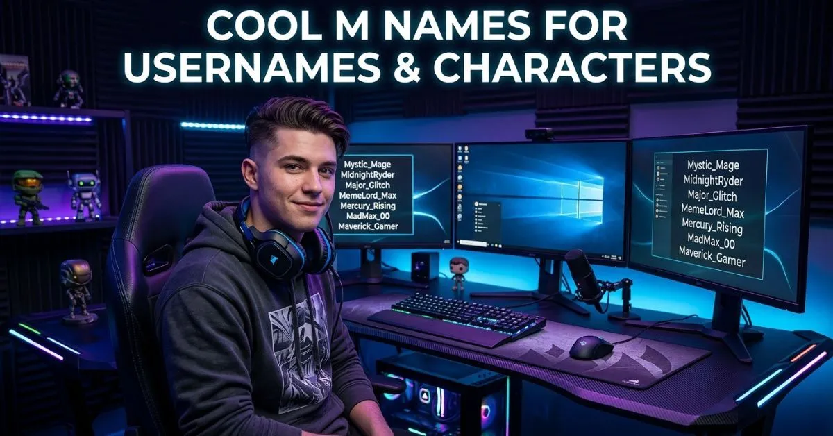 Cool M Names For Usernames & Characters