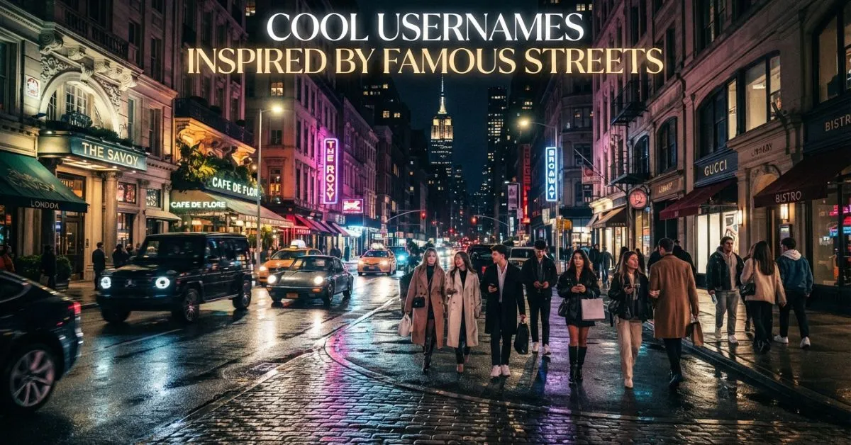 Cool Usernames Inspired By Famous Streets
