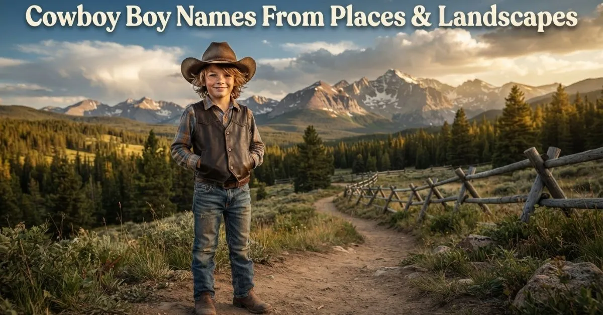 Cowboy Boy Names From Places & Landscapes