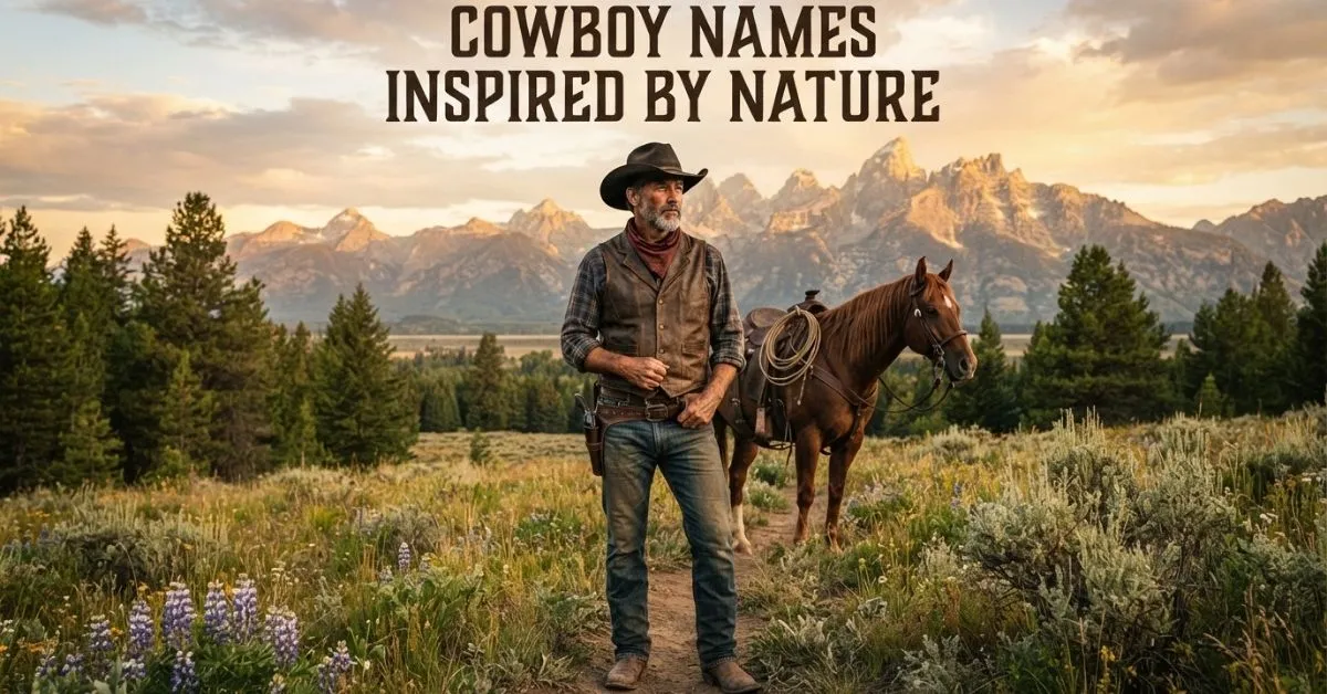 Cowboy Names Inspired By Nature