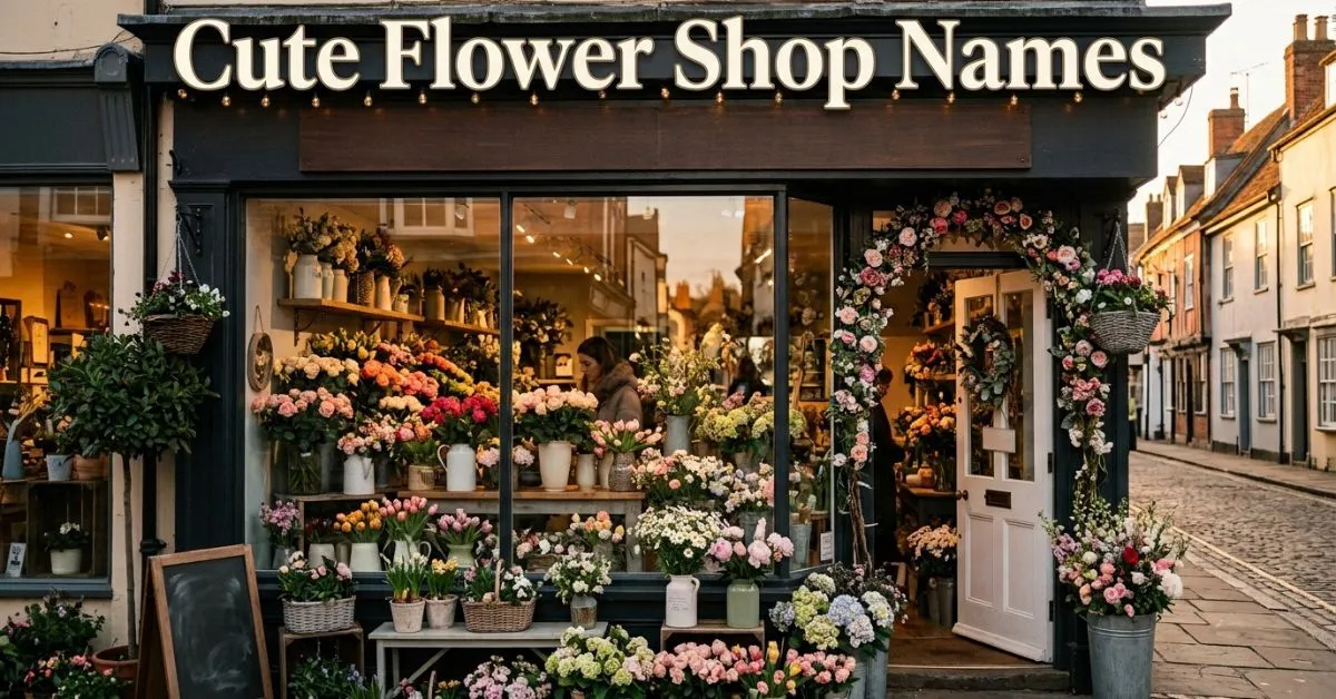 Cute Flower Shop Names