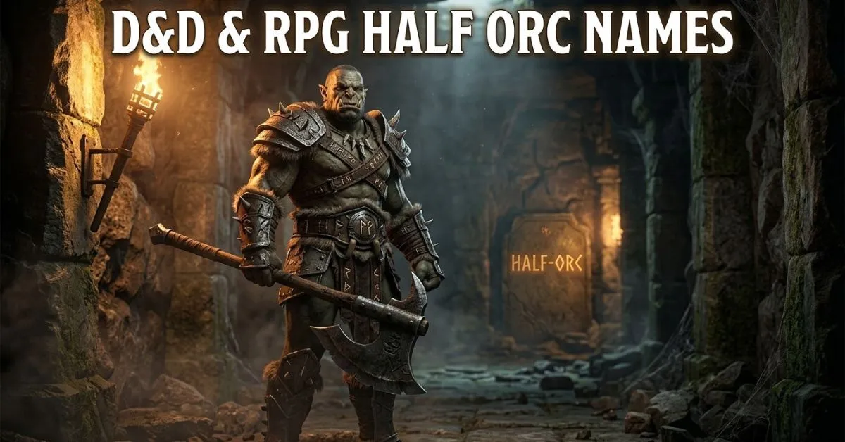 D&D & RPG Half Orc Names