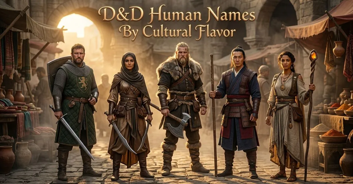 D&D Human Names By Cultural Flavor
