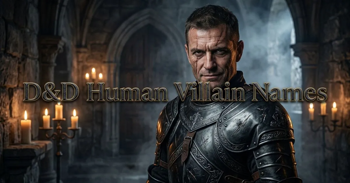 D&D Human Villain Names