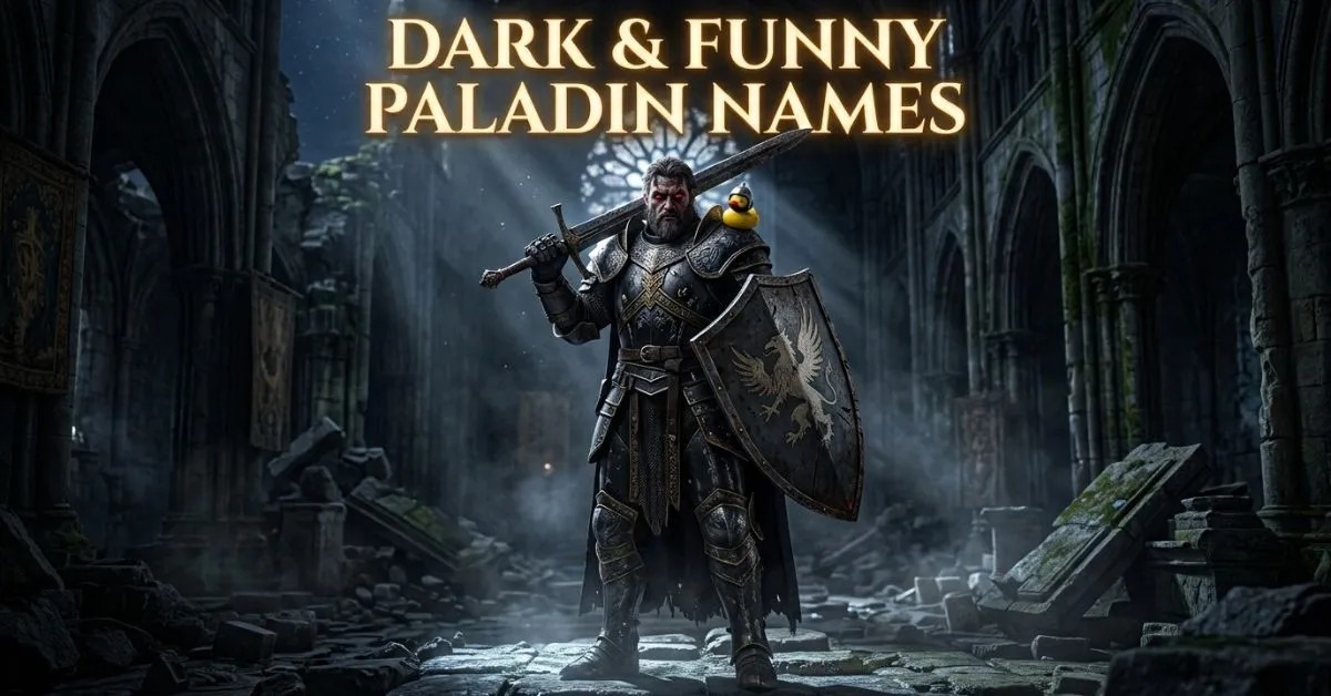 Dark & Funny Paladin Names
