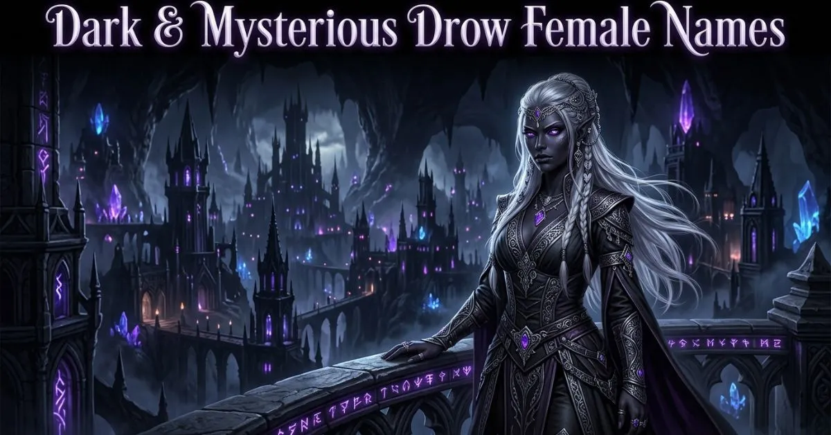 Dark & Mysterious Drow Female Names