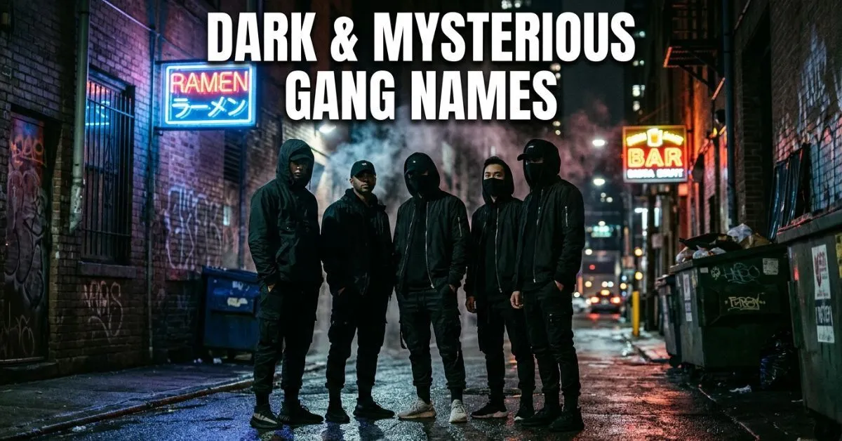 Dark & Mysterious Gang Names