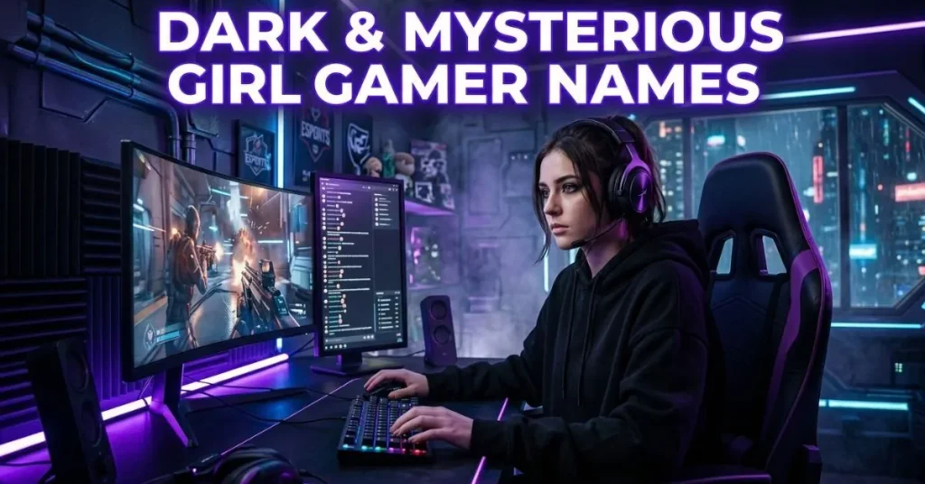 Dark & Mysterious Girl Gamer Names