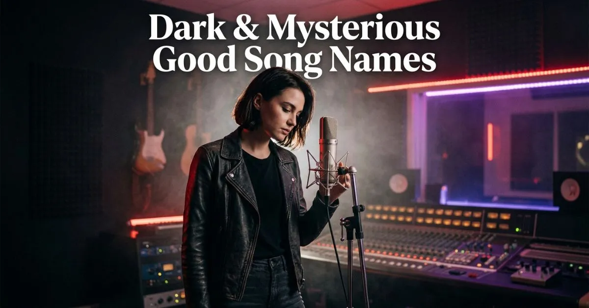  Dark & Mysterious Good Song Names