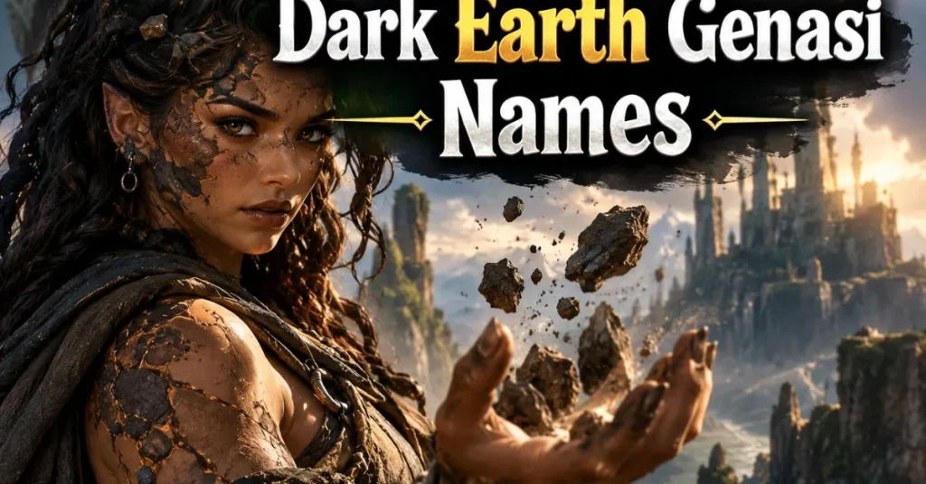 Dark Earth Genasi Names