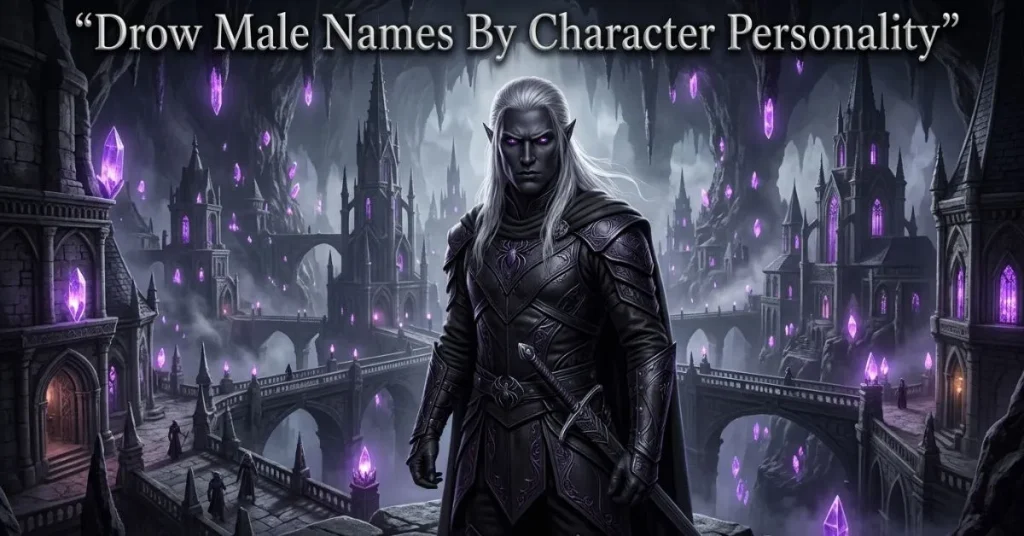 Drow Male Names By Character Personality