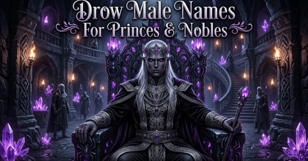 Drow Male Names For Princes & Nobles