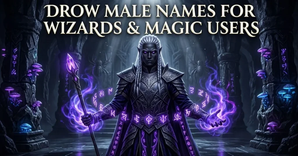 Drow Male Names For Wizards & Magic Users