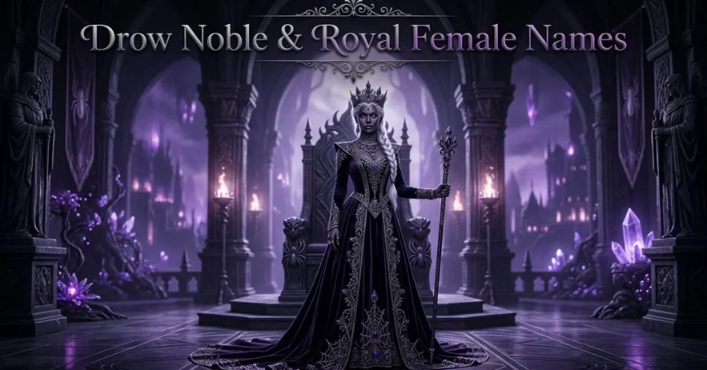 Drow Noble & Royal Female Names