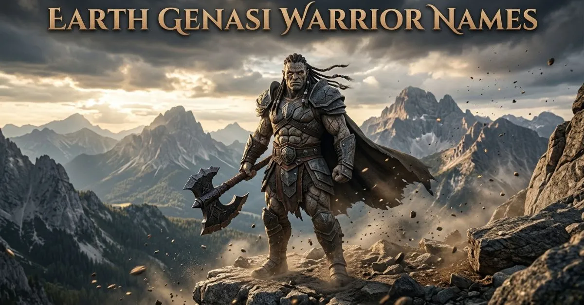 Earth Genasi Warrior Names