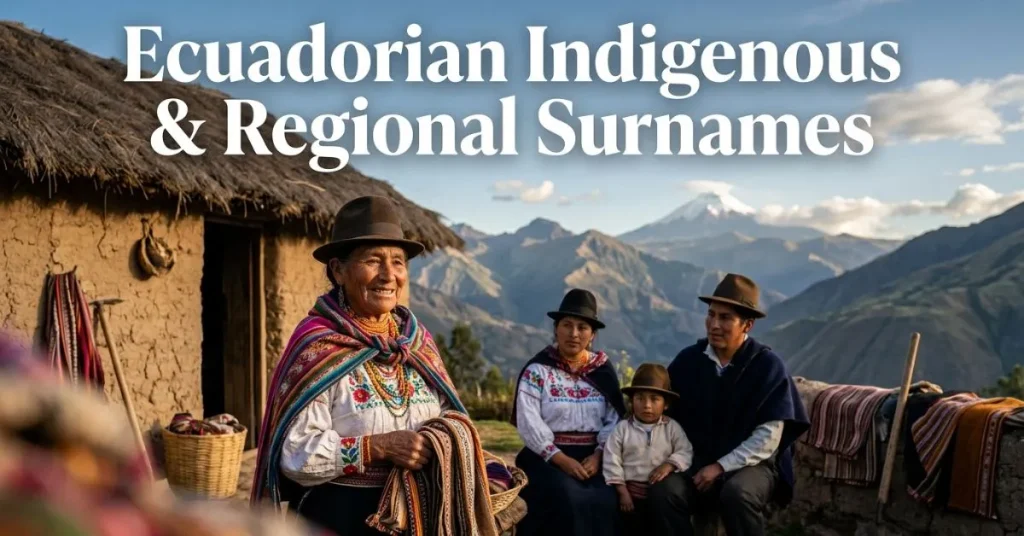 Ecuadorian Indigenous & Regional Surnames