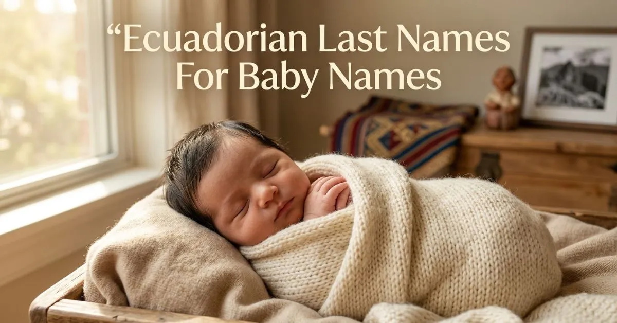 Ecuadorian Last Names For Baby Names