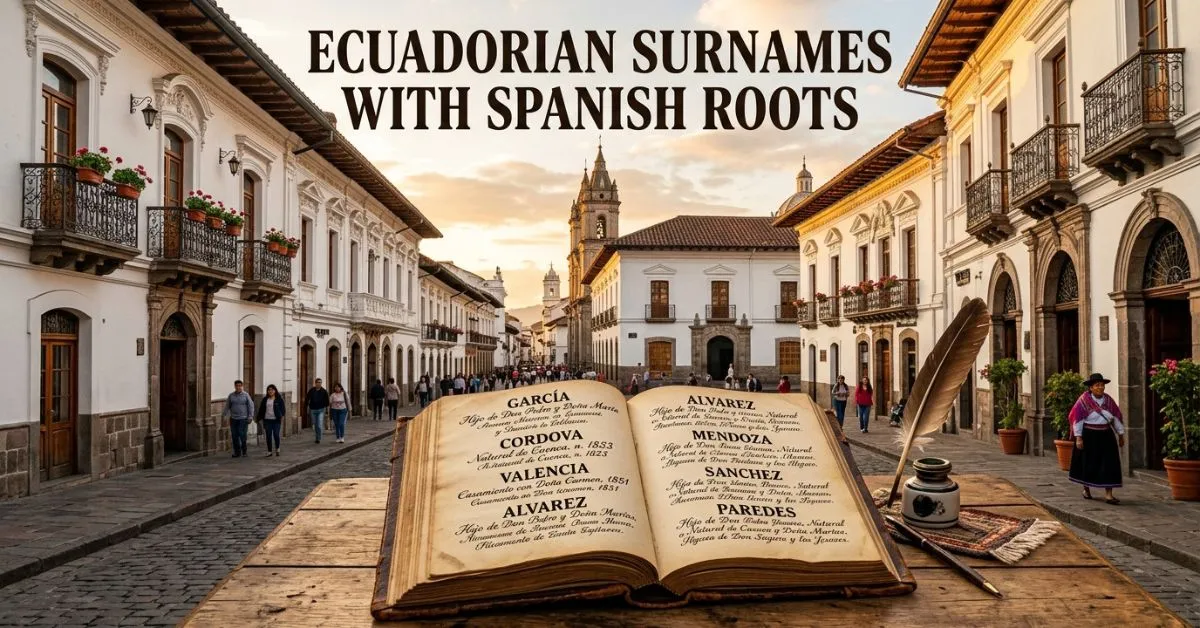 Ecuadorian Surnames With Spanish Roots