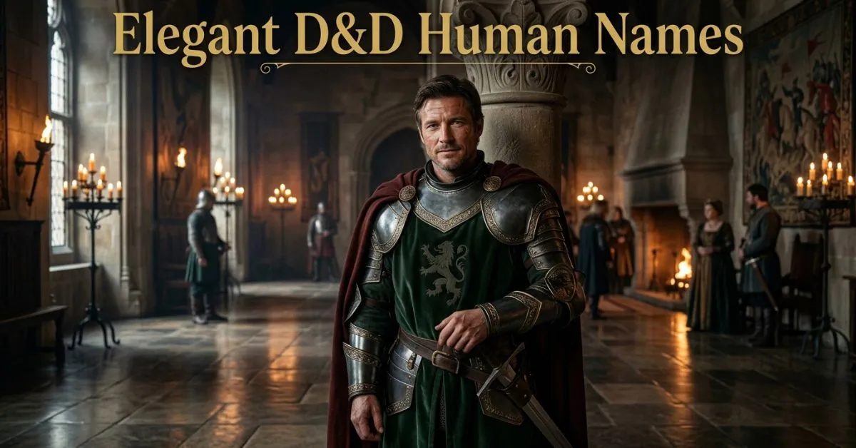 Elegant D&D Human Names
