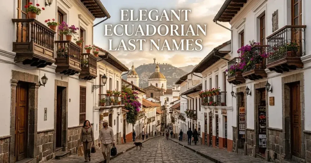 Elegant Ecuadorian Last Names