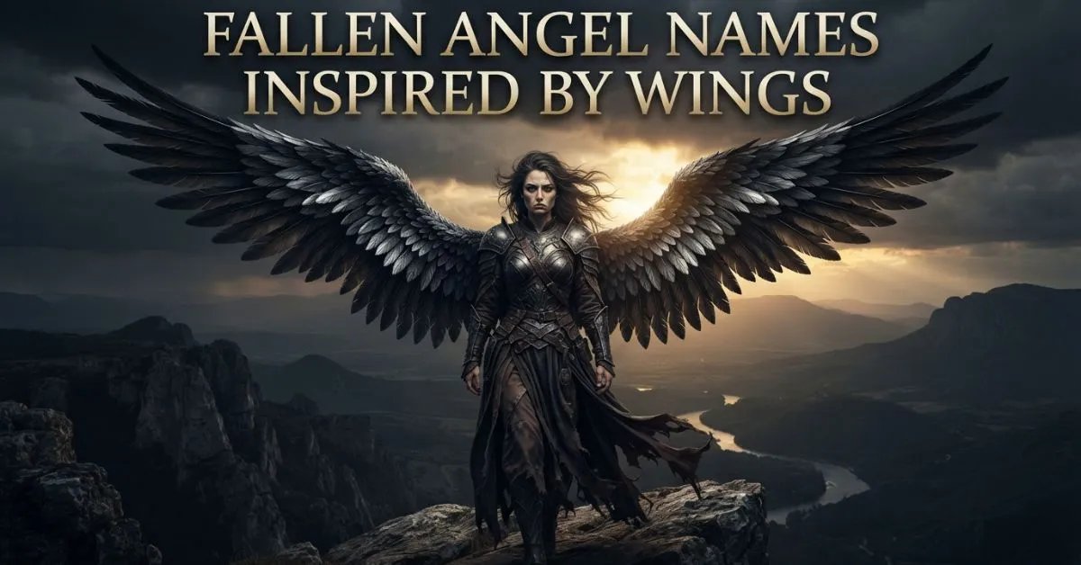 Fallen Angel Names Inspired By Wings