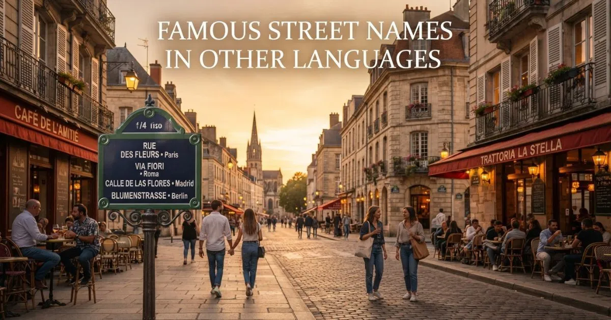 Famous Street Names In Other Languages