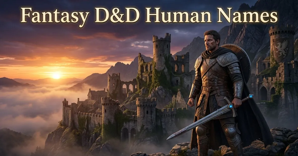 Fantasy D&D Human Names