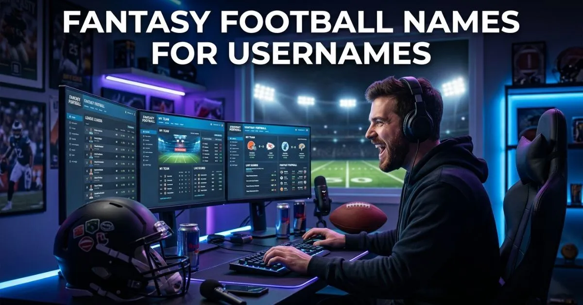 Fantasy Football Names For Usernames