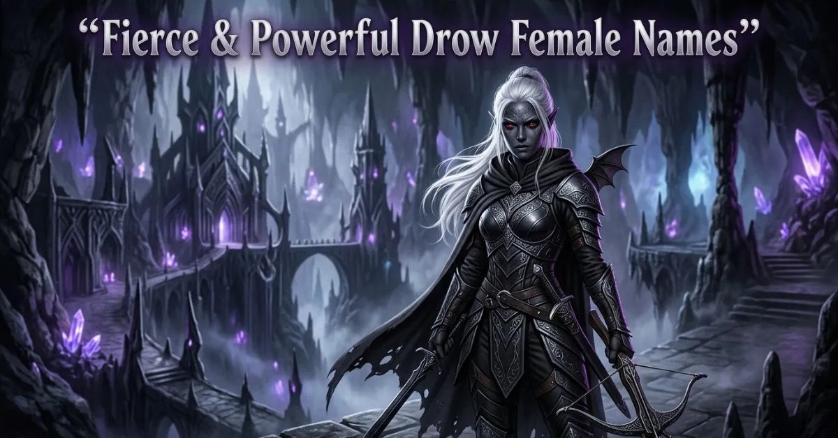 Fierce & Powerful Drow Female Names