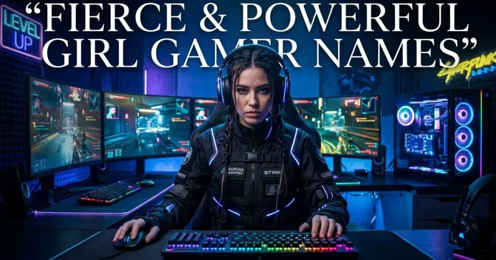 Fierce & Powerful Girl Gamer Names
