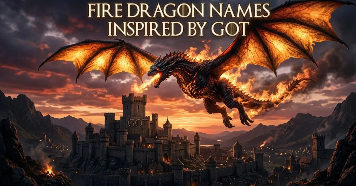 Fire Dragon Names Inspired By GOT