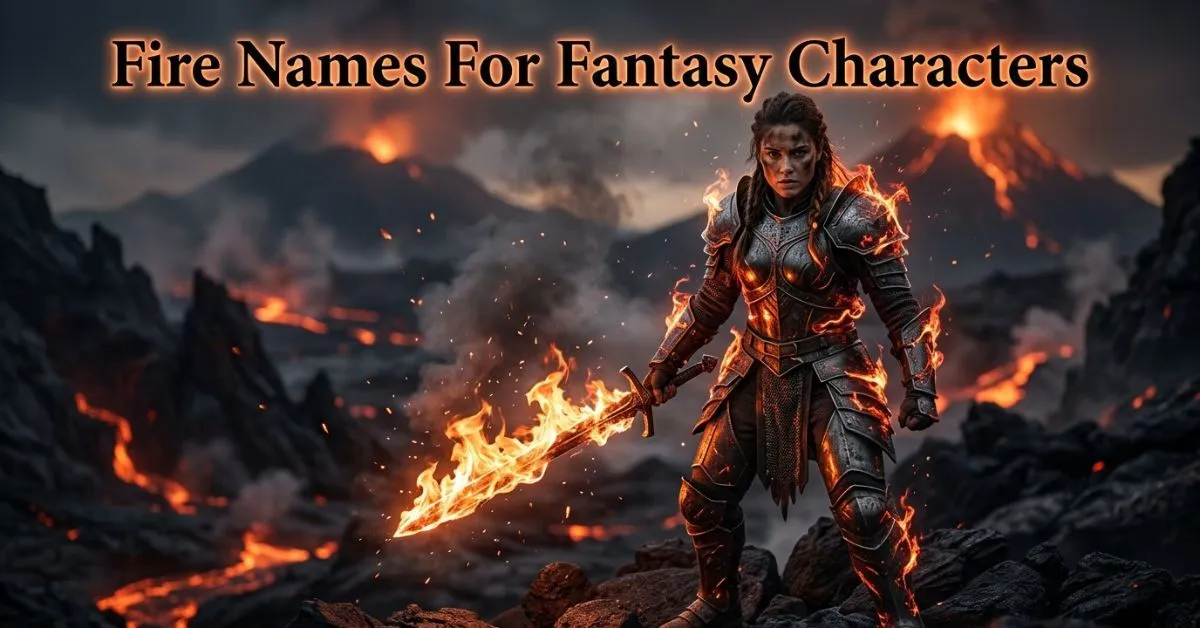Fire Names For Fantasy Characters