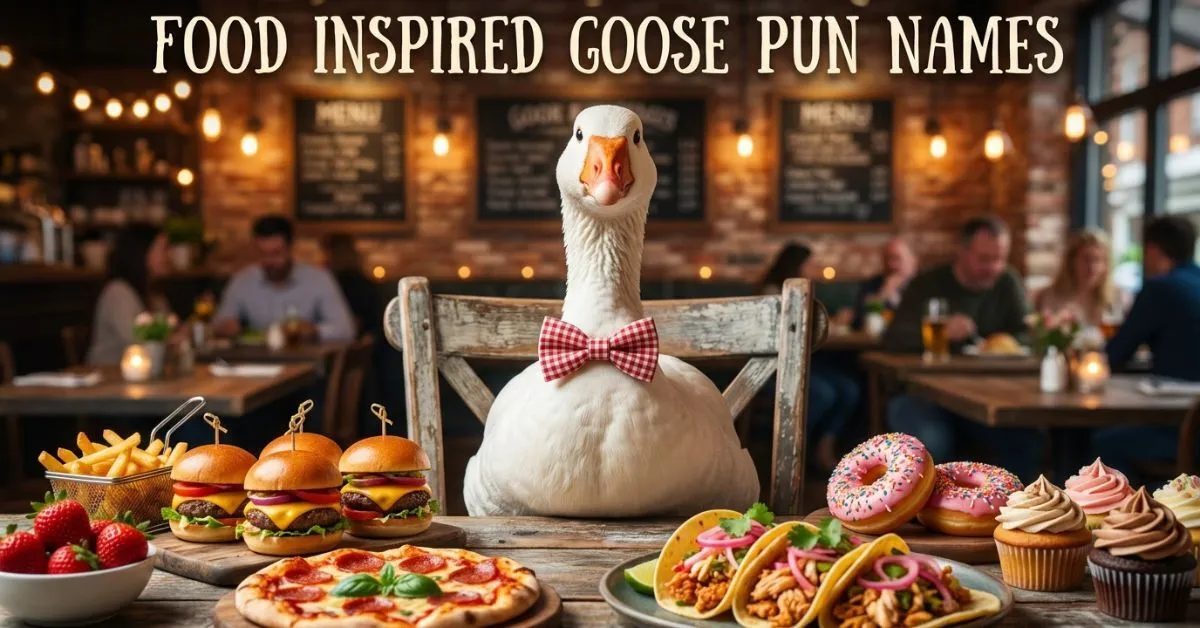 Food Inspired Goose Pun Names
