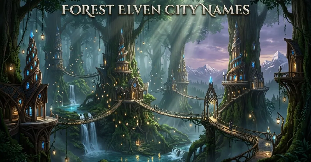 Forest Elven City Names