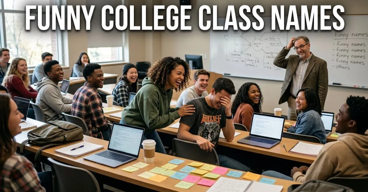  Funny College Class Names