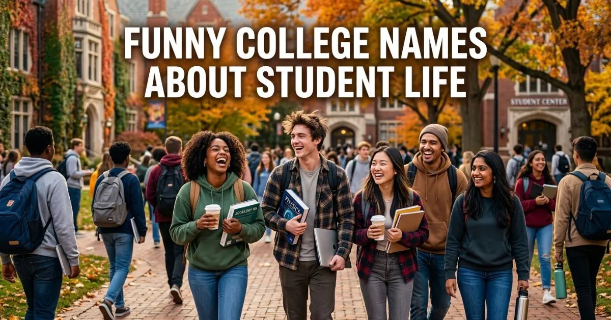 Funny College Names About Student Life