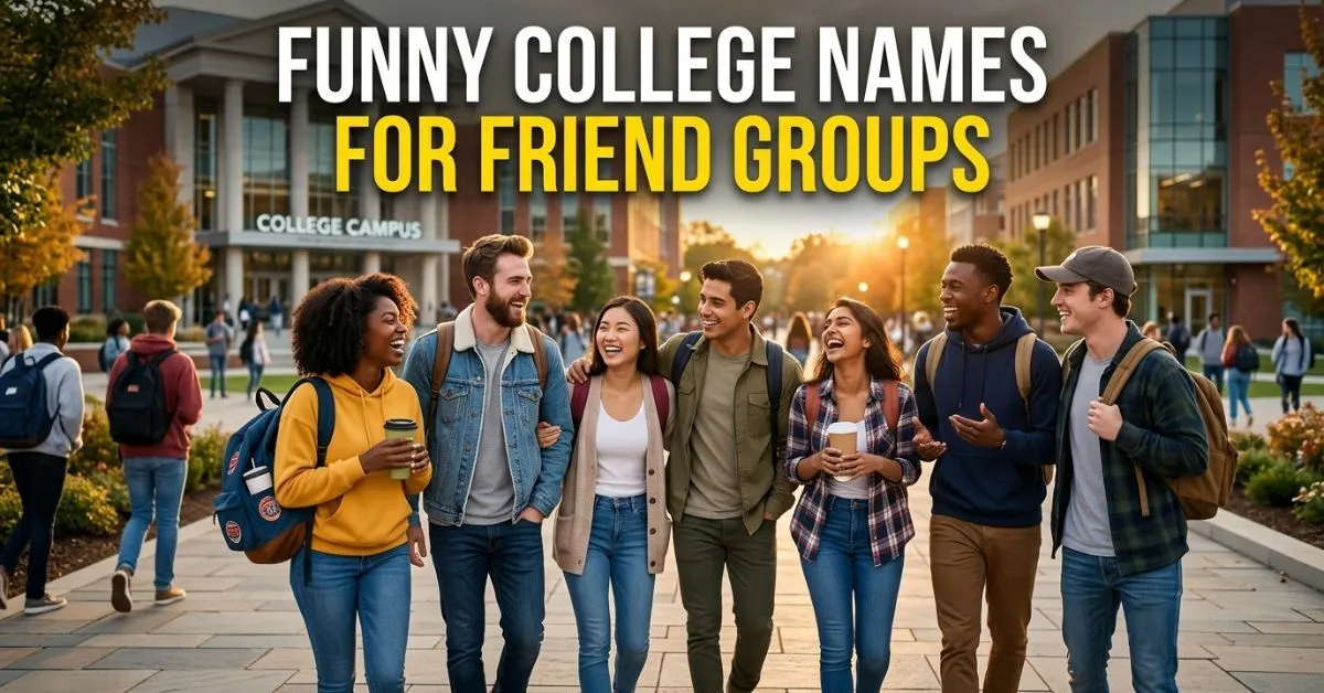 Funny College Names For Friend Groups
