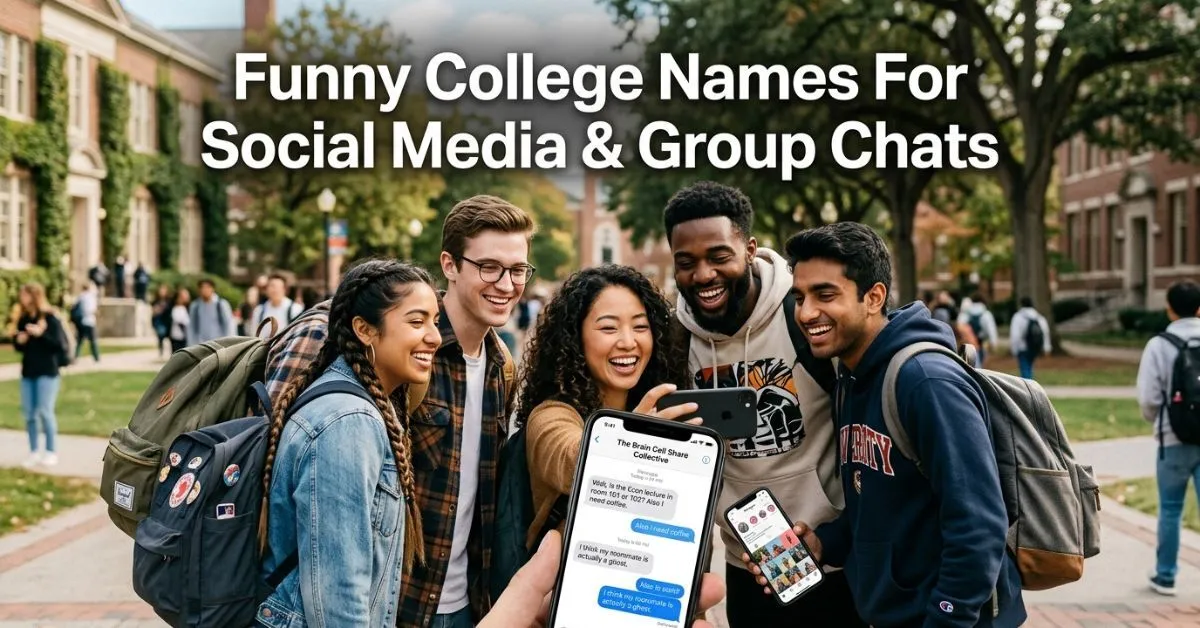 Funny College Names For Social Media & Group Chats