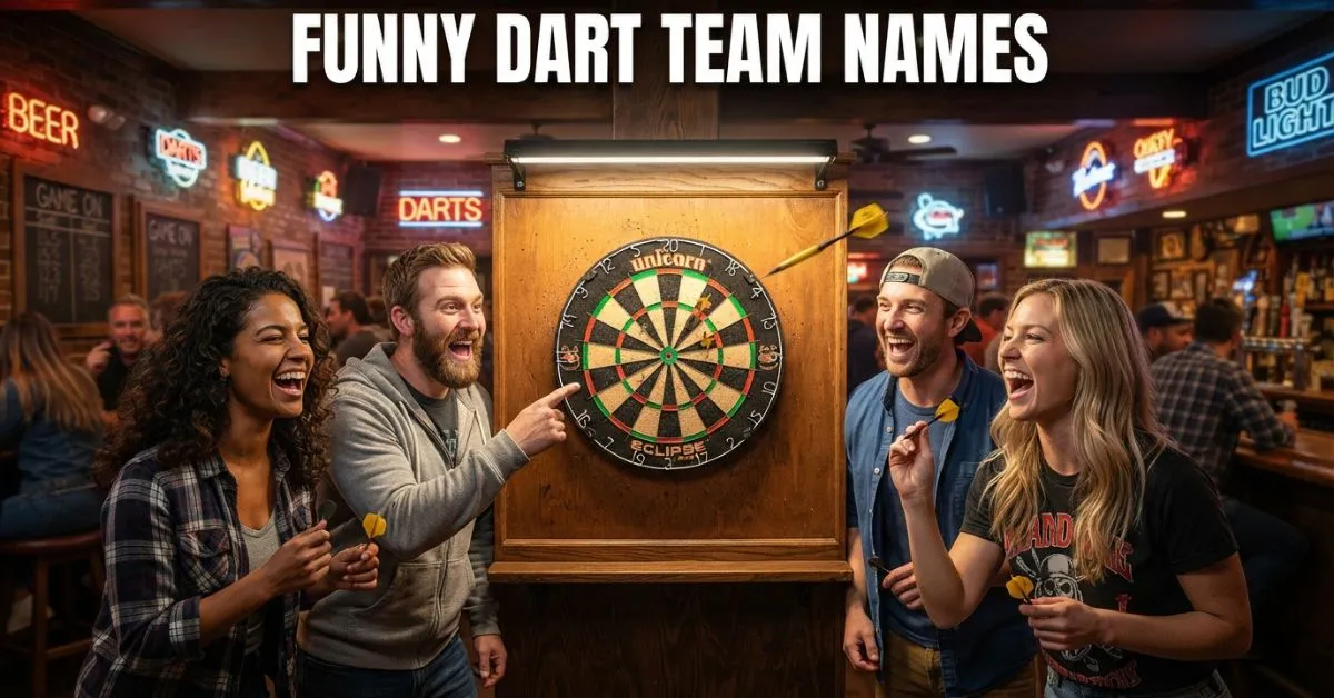 Funny Dart Team Names