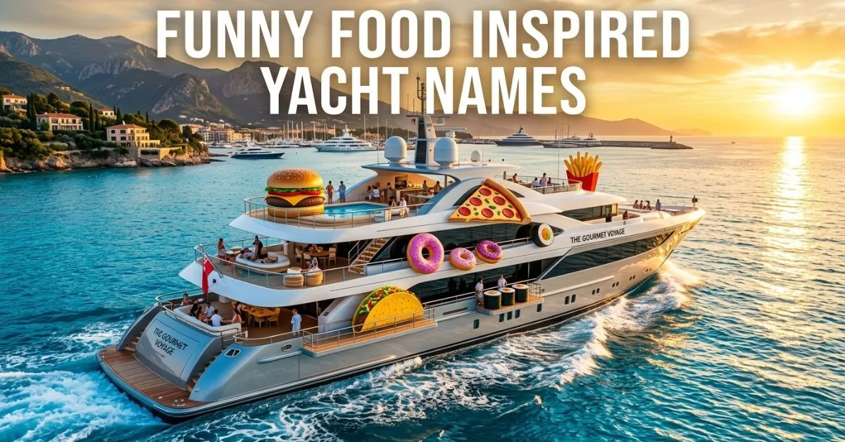 Funny Food Inspired Yacht Names