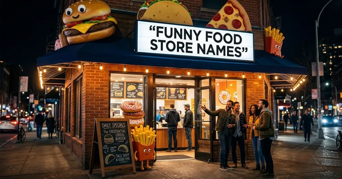 Funny Food Store Names