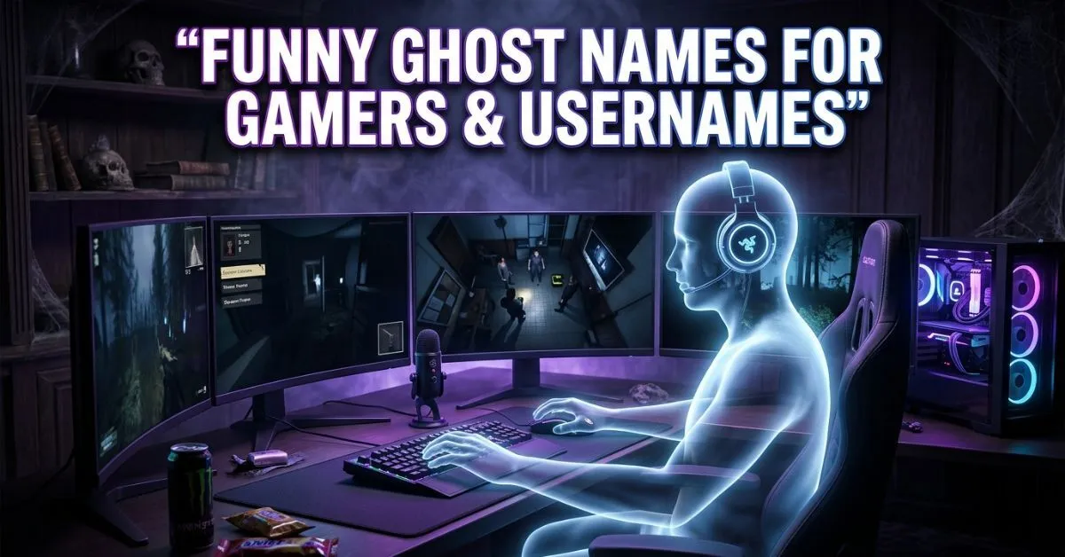 Funny Ghost Names For Gamers & Usernames