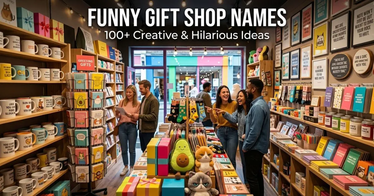 Funny Gift Shop Names